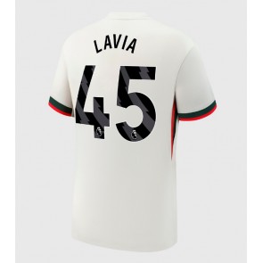 Chelsea Romeo Lavia #45 Bortatröja 2025-26 Kortärmad